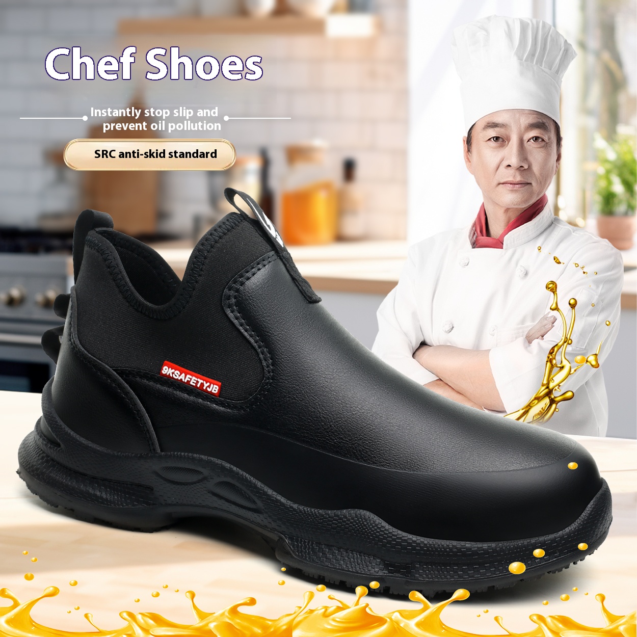Kitchen Job - Shevalues ผู้ชาย Eva Clogs ผู้ชายรองเท้าเชฟลื่นรองเท้าทํางานรองเท้ากันน้ํากันน้ําและสวมใส่รองเท้ายาง