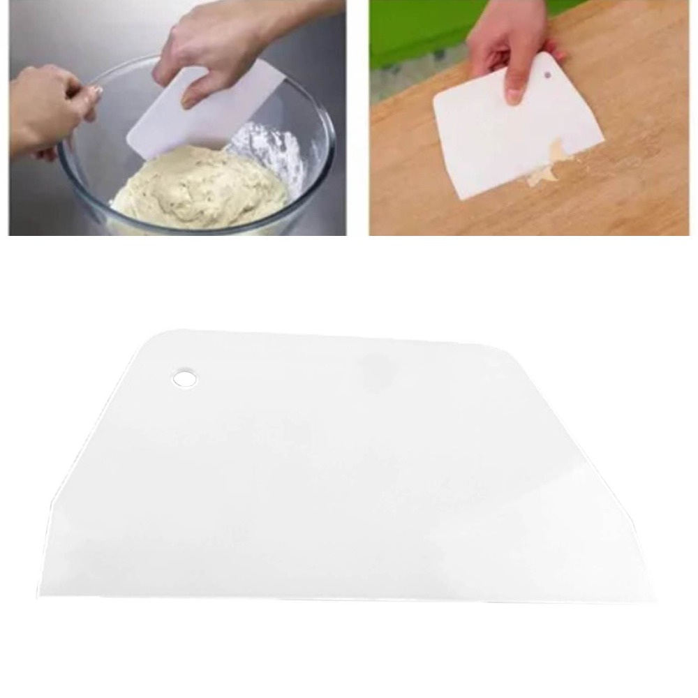 Bench Scraper Dough - ที่ขูดแป้ง PP สำหรับสัมผัสอาหาร ขอบตัดละเอียด ยืดหยุ่น ใช้งานง่าย
