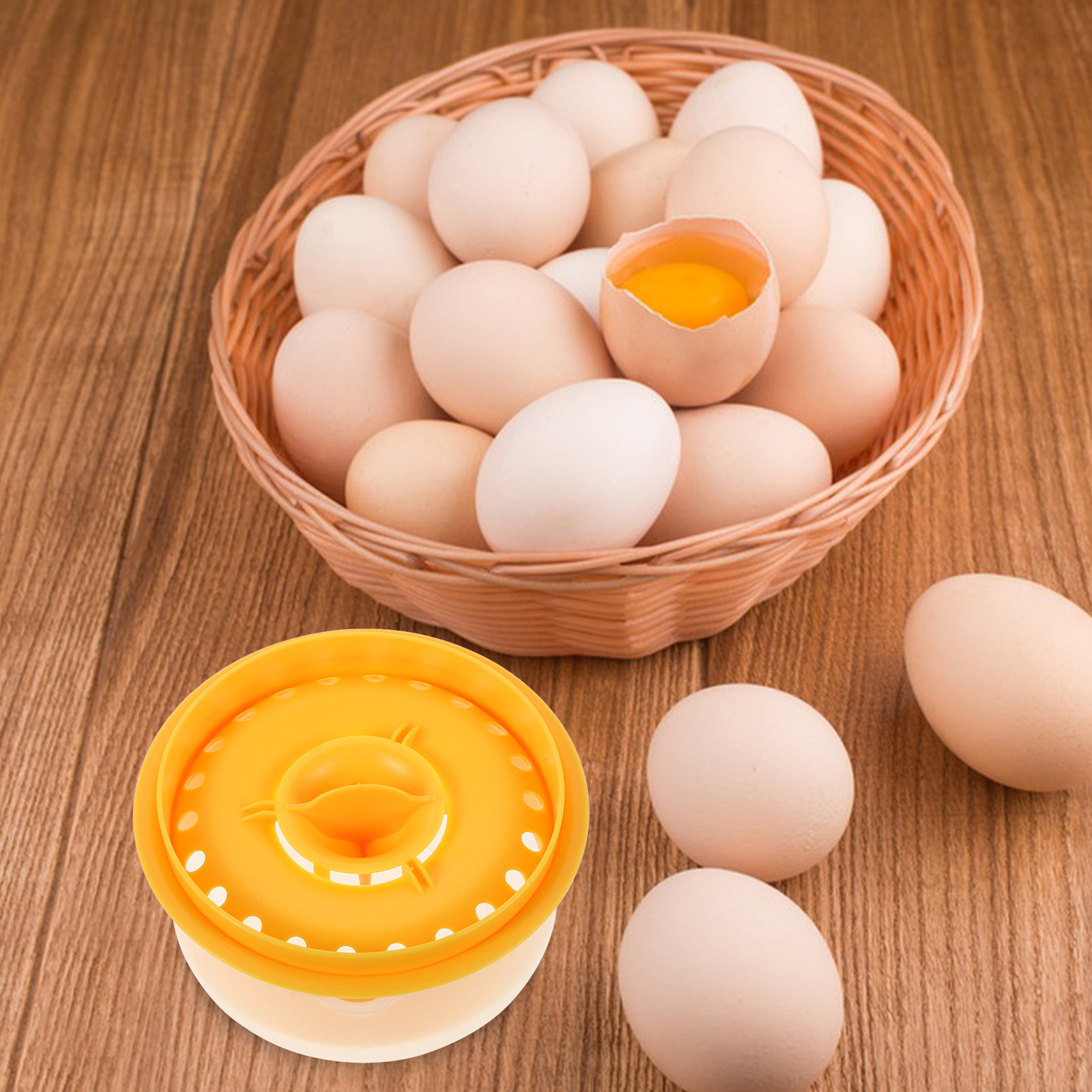 Kitchen Baking Mess - เครื่องแยกไข่แดงไข่ขาว อุปกรณ์แยกไข่แดงและไข่ขาว วัสดุพลาสติก อุปกรณ์ครัว แยกไข่ได้รวดเร็ว ไม่เลอะเทอะ