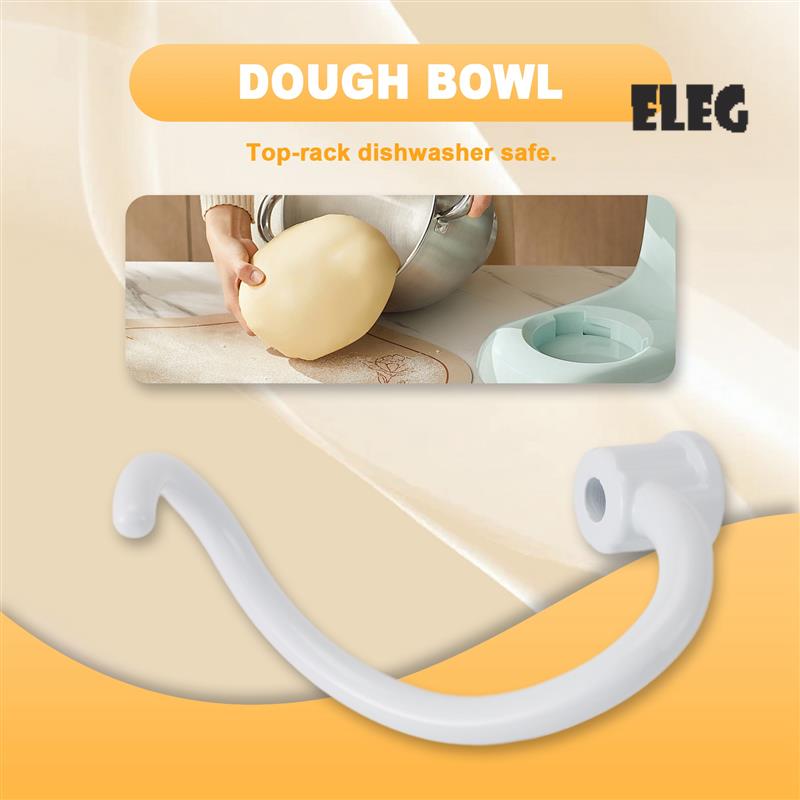 Stand Mixer Bowl - ELEG-ตะขอแป้งโลหะเคลือบเกลียวตะขอแป้งโลหะเคลือบเกลียว-เหมาะกับขาตั้งครัวชามผสม-รุ่นยก