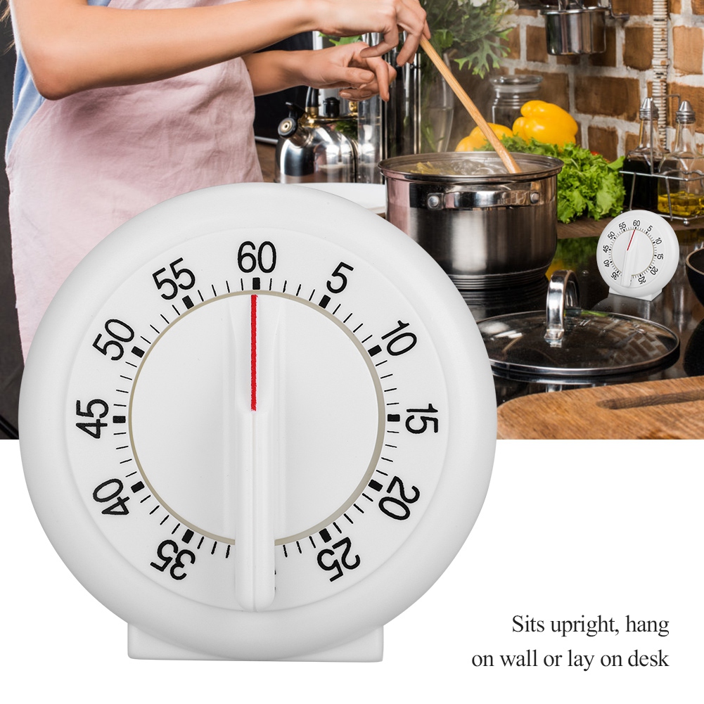 Kitchen Baking Counter - นาฬิกาจับเวลาทำอาหารแบบกลไก รูปทรงกลม 60 นาที 1 ชิ้น
