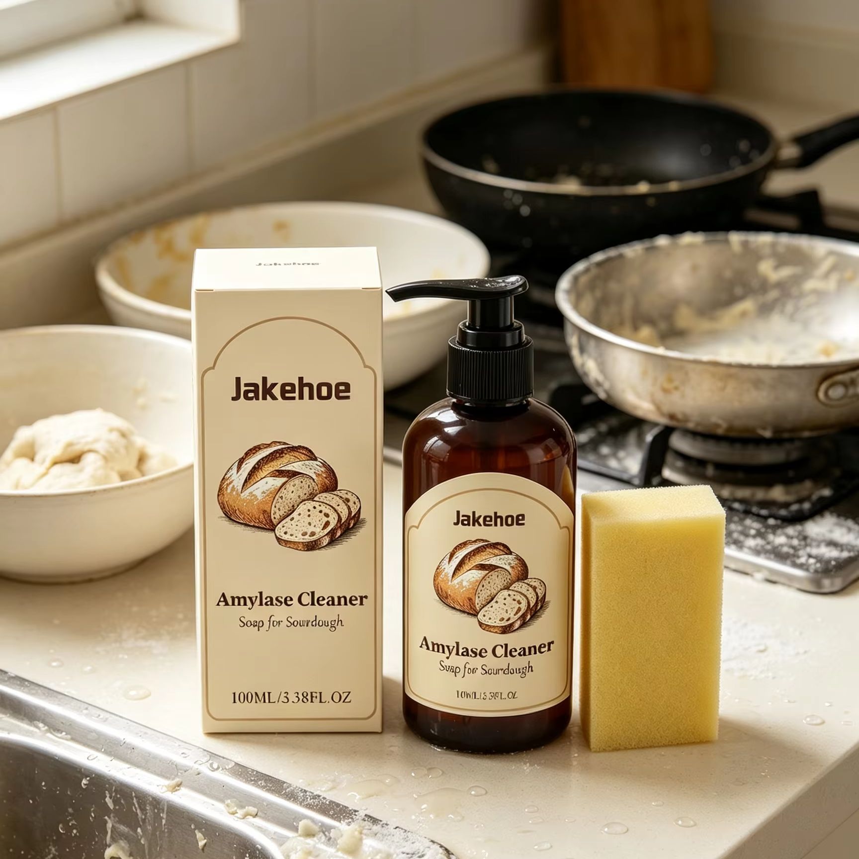 Kitchen Baking Mess - เจคโฮ อะมิเลส คลีนเนอร์ โซป สاورโดว์ ฟаст-แอคทิง