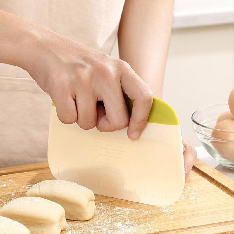 Bench Scraper Dough - ที่ขูดแป้ง ที่ขูดแป้งในชาม ที่ตัดขนมปัง ครีม เค้ก พิซซ่า