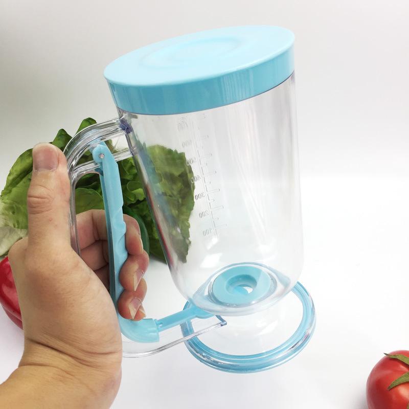 Kitchen Baking Mess - เครื่องจ่ายแป้งแบบมือถือขนาด 900 มล. สำหรับแพนเค้ก วาฟเฟิล ควบคุมปริมาณแป้งได้