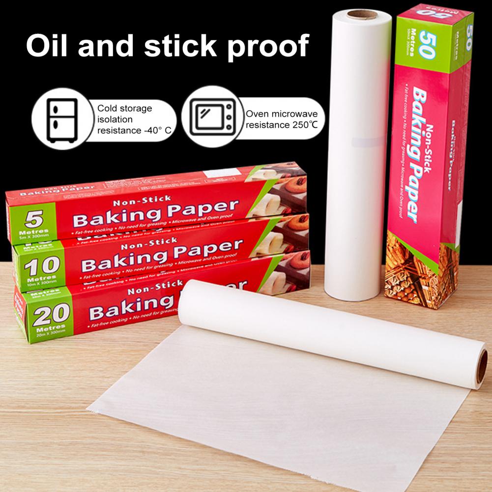 Kitchen Baking Mess - กระดาษซิลิโคนเกรดอาหาร1กล่องกระดาษอบ Essential ใช้ในครัวดูดซับน้ำมันปราศจากคราบกระดาษอบแบบไม่ติด