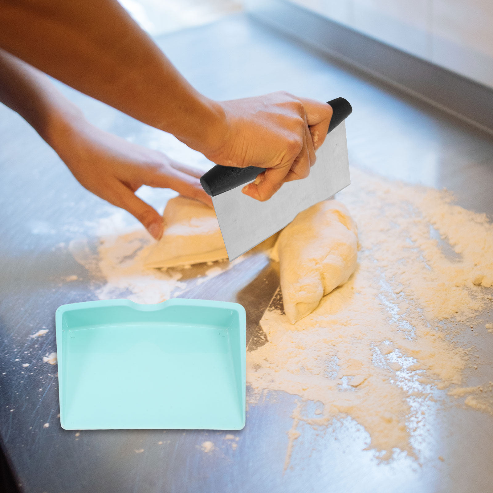 ชุดเครื่องมือตัดแป้งความทนทานส - Bench Scraper Dough บทวิจารณ์และราคา