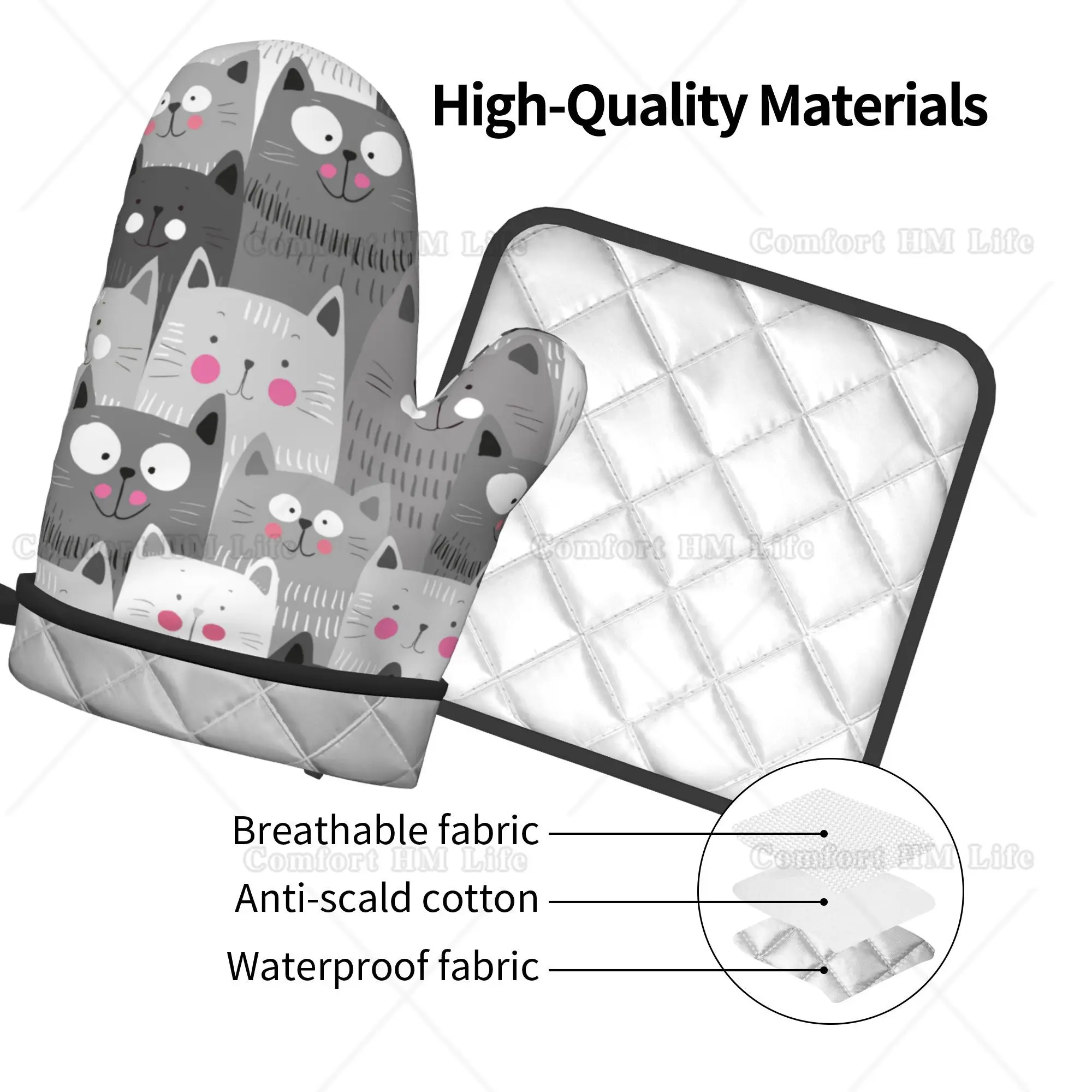 ถุงมือกันความร้อนสำหรับใส่หม้อ - Kitchen Baking Counter บทวิจารณ์และราคา