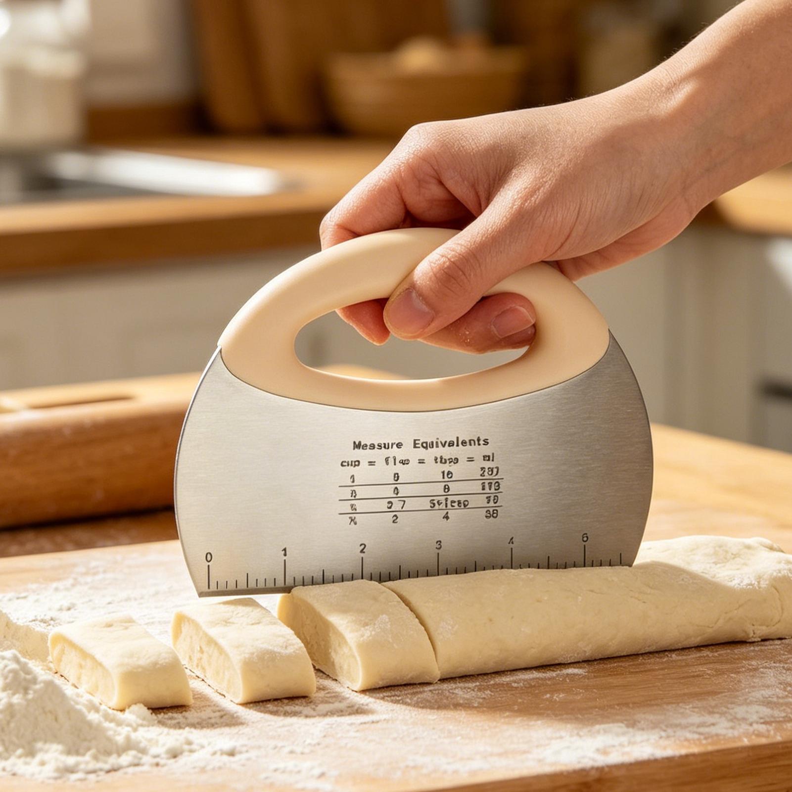 ที่ขูดแป้งในครัว สแตนเลส เครื่ - Bench Scraper Dough บทวิจารณ์และราคา