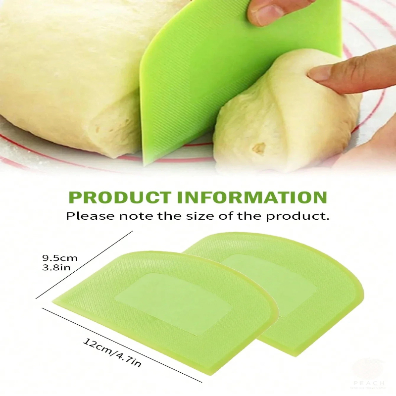 ที่ขูดแป้ง 2 ชิ้น ทำจากพลาสติก - Bench Scraper Dough บทวิจารณ์และราคา