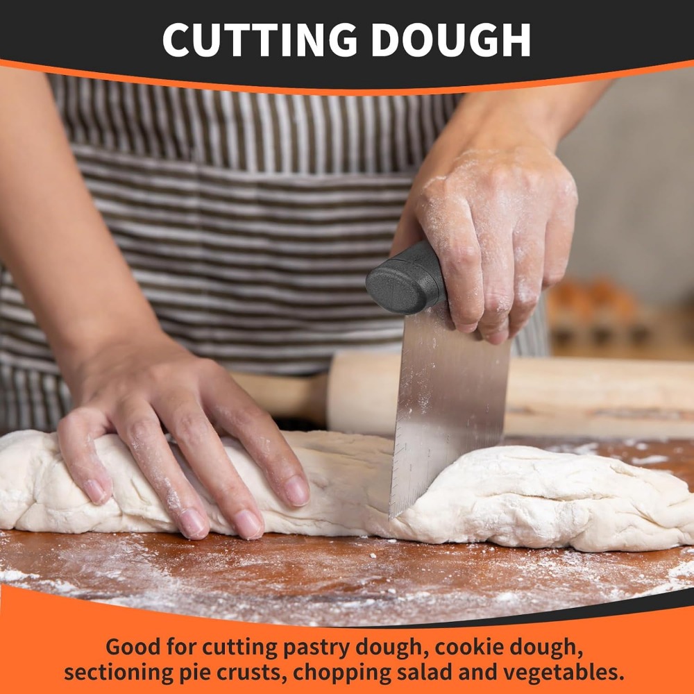 ที่ขูดและสับแป้งสแตนเลส - อุปก - Bench Scraper Dough บทวิจารณ์และราคา