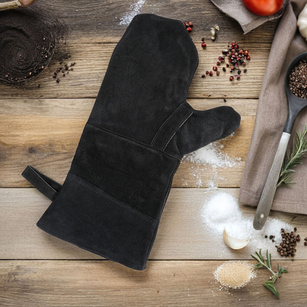 ถุงมือกันความร้อนสีดำ 3 ชิ้น ด - Kitchen Baking Gloves บทวิจารณ์และราคา