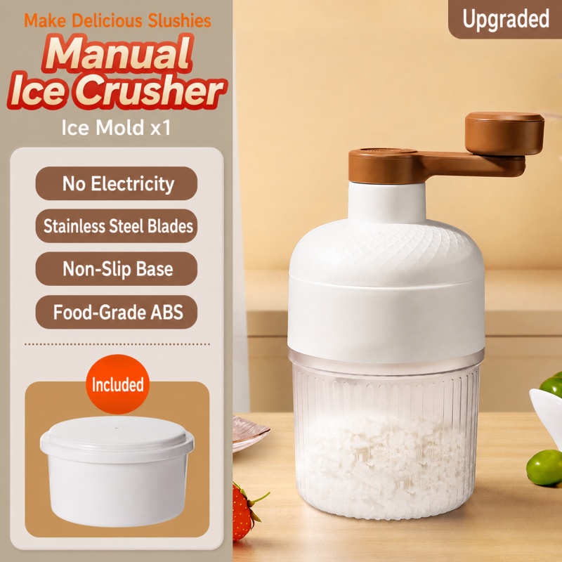เครื่องบดน้ำแข็งแบบมือหมุนแบบพ - Kitchen Job บทวิจารณ์และราคา