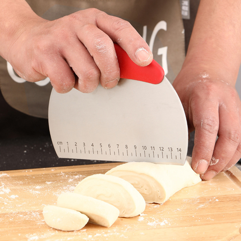 ที่ตัดแป้งสแตนเลส มีดตัดขนมปัง - Bench Scraper Dough บทวิจารณ์และราคา