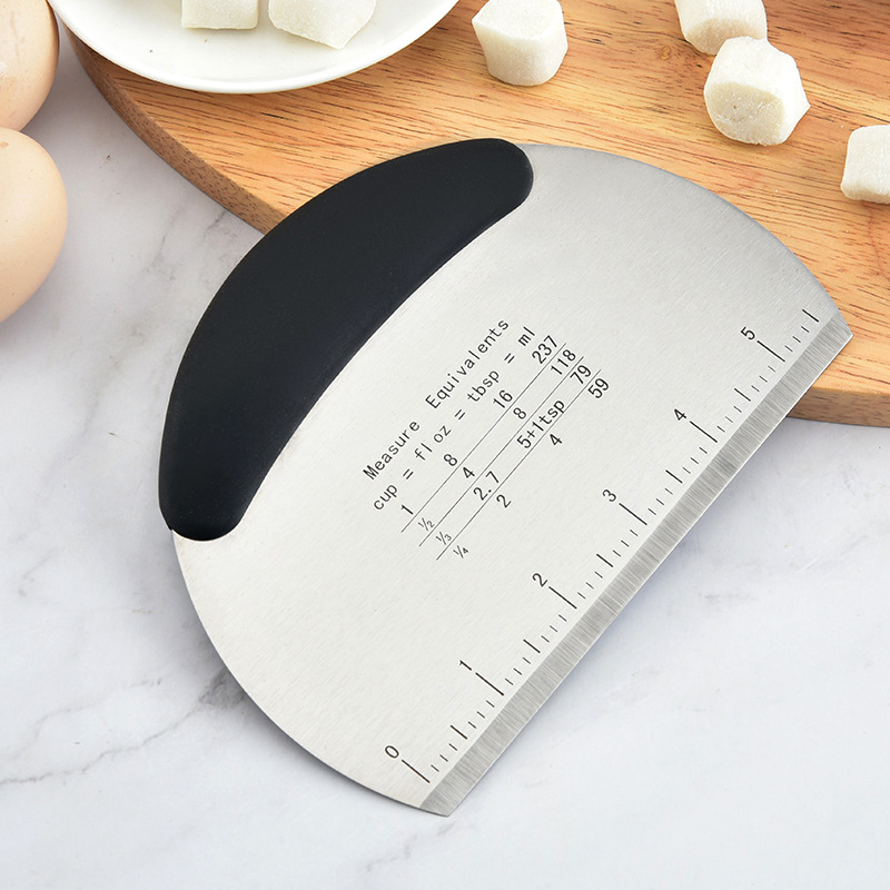 ที่ตัดแป้งสแตนเลส มีดตัดขนมปัง - Bench Scraper Dough บทวิจารณ์และราคา