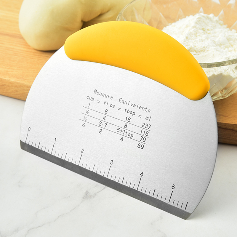ที่ตัดแป้งสแตนเลส มีดตัดขนมปัง - Bench Scraper Dough บทวิจารณ์และราคา