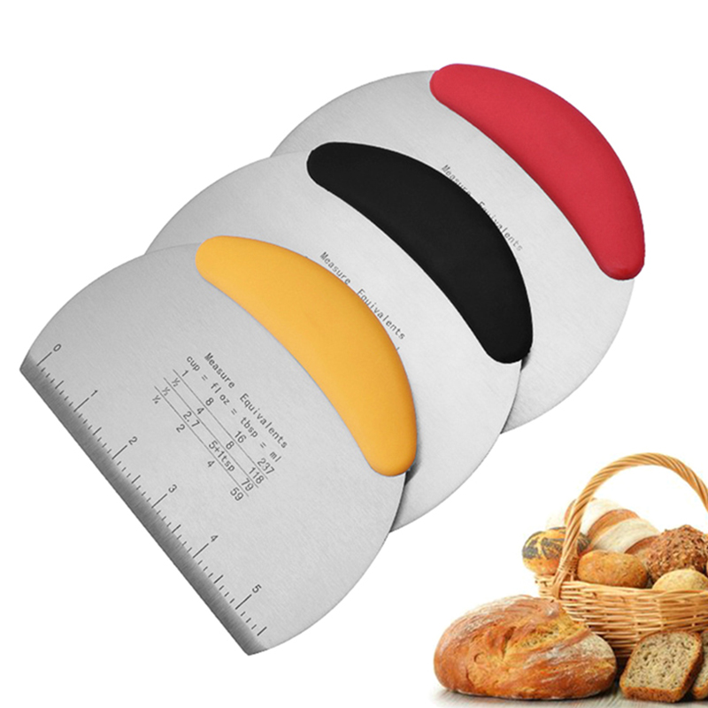 ที่ตัดแป้งสแตนเลส มีดตัดขนมปัง - Bench Scraper Dough บทวิจารณ์และราคา