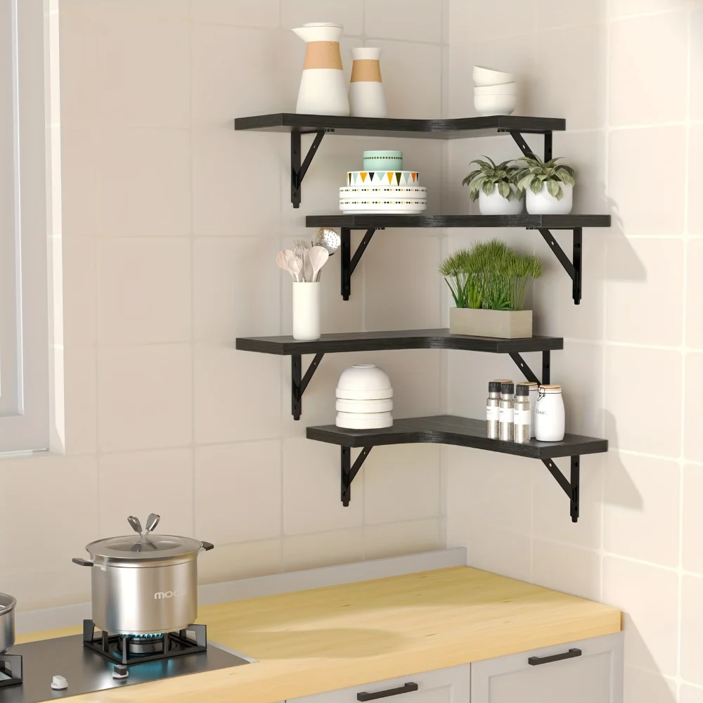 ชั้นวางของติดผนังลายไม้ธรรมชาต - Kitchen Zo บทวิจารณ์และราคา