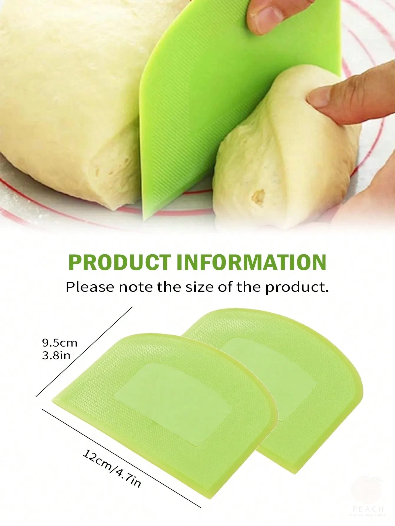 ที่ขูดแป้ง 1/2 ชิ้น ที่ตัดแป้ง - Bench Scraper Dough บทวิจารณ์และราคา