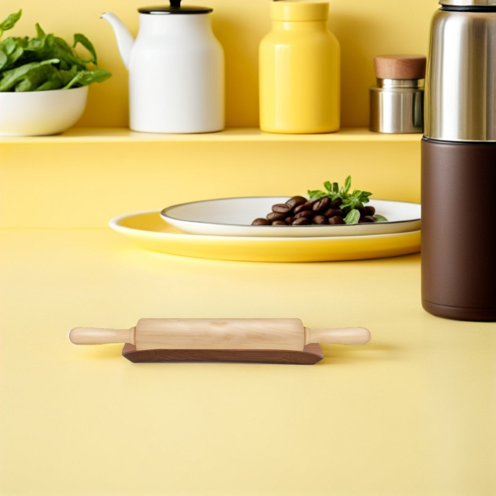 ชั้นวางไม้ไผ่สำหรับเก็บไม้รีดแ - Kitchen Baking Counter บทวิจารณ์และราคา