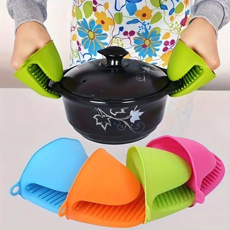 2 ชิ้นซิลิโคนที่วางหม้อถุงมือก - Kitchen Baking Gloves บทวิจารณ์และราคา