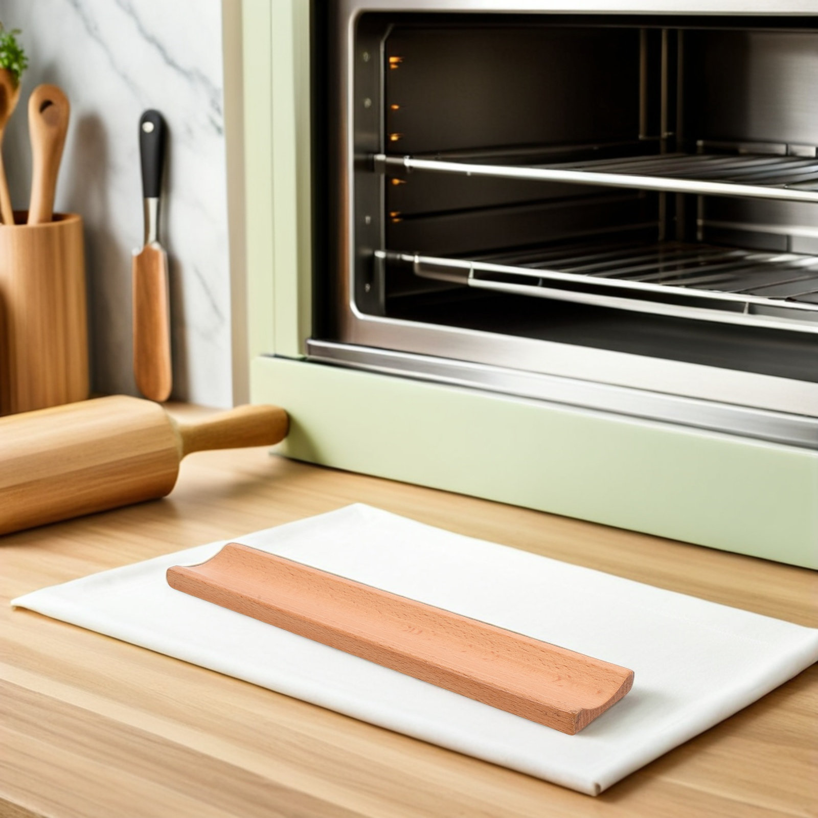 ชั้นวางไม้สำหรับวางไม้รีดแป้ง  - Kitchen Baking Counter บทวิจารณ์และราคา