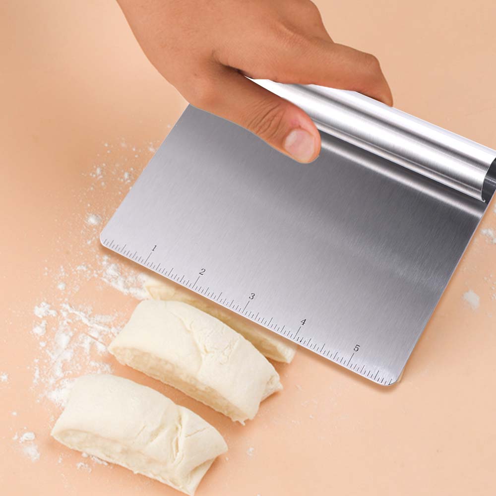 ที่ตัดแป้งสแตนเลสอเนกประสงค์ ข - Bench Scraper Dough บทวิจารณ์และราคา