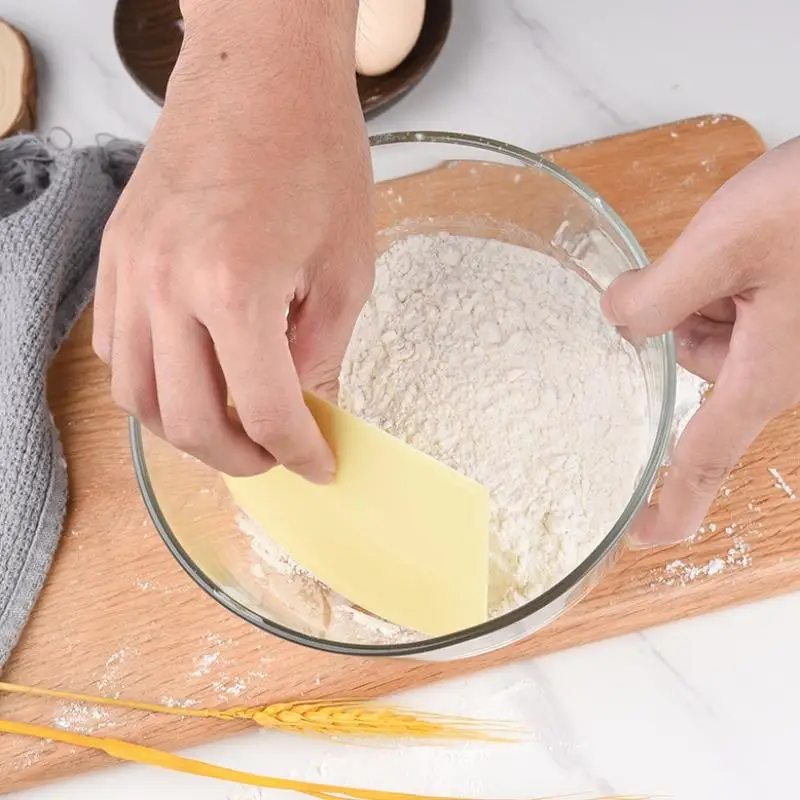 ที่ขูดแป้ง 2 ชิ้น ทำจากพลาสติก - Bench Scraper Dough บทวิจารณ์และราคา