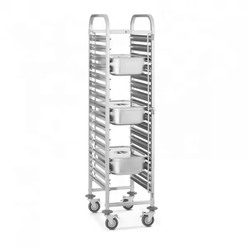 รถเข็นถาดอบอาหารสแตนเลสแบบ 4 ล - Kitchen Baking Trolley บทวิจารณ์และราคา