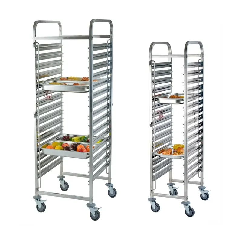 รถเข็นถาดอบอาหารสแตนเลสแบบ 4 ล - Kitchen Baking Trolley บทวิจารณ์และราคา