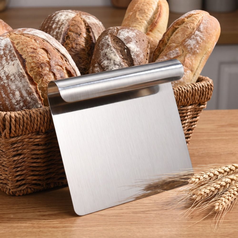 ที่ขูดแป้งสแตนเลส 304 แบบแบน เ - Bench Scraper Dough บทวิจารณ์และราคา