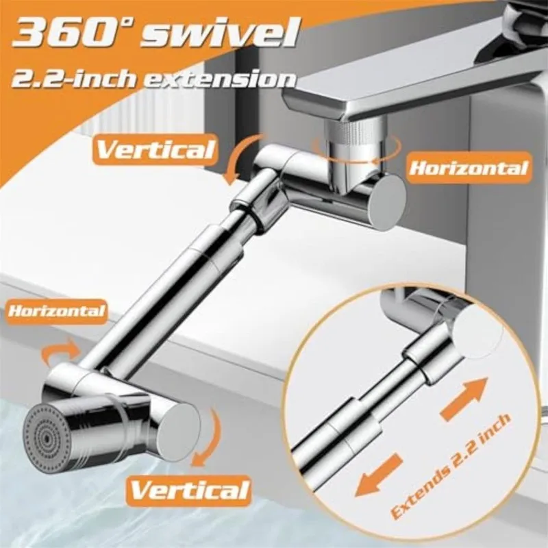 หัวกรองก๊อกน้ำโลหะแบบปรับได้ 1 - Kitchen Baking Kit บทวิจารณ์และราคา