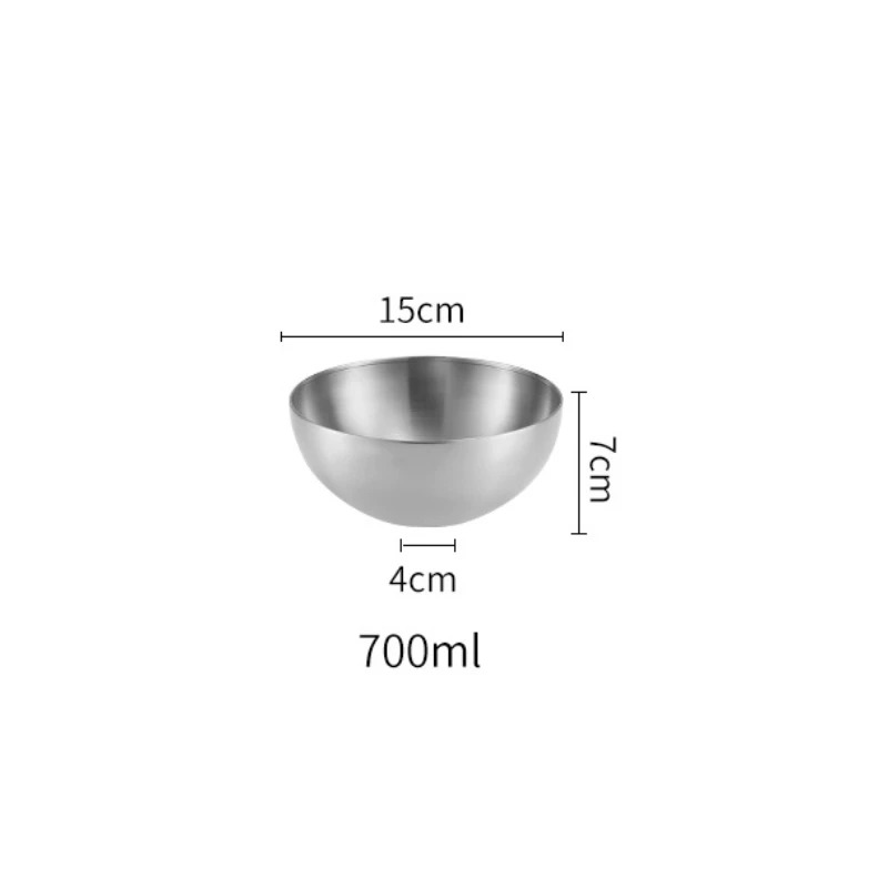 1PC ชามผสมสแตนเลสสําหรับสลัดซุ - Stand Mixer Bowl บทวิจารณ์และราคา