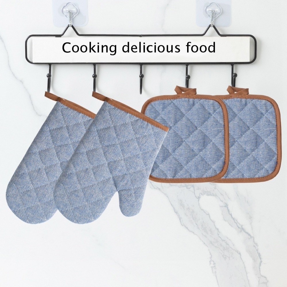 ถุงมือกันความร้อนสำหรับเตาอบ 2 - Kitchen Baking Gloves บทวิจารณ์และราคา