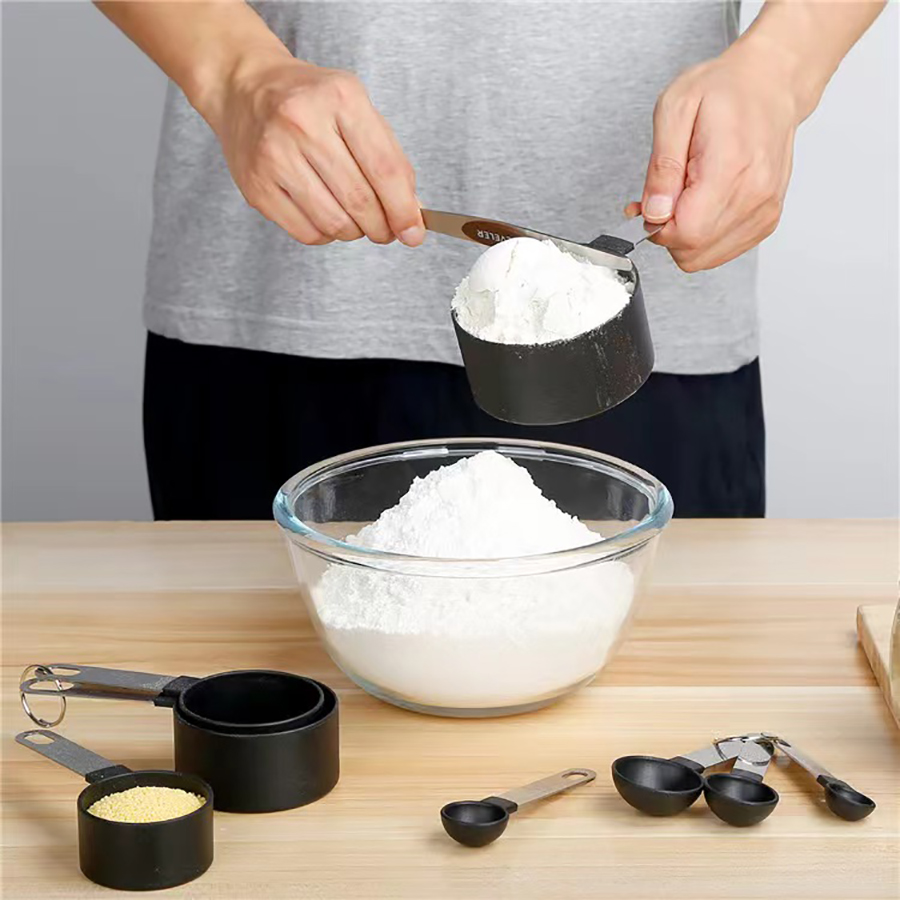 4 ชิ้น/8 ชิ้นถ้วยตวงพลาสติกชุด - Kitchen Baking Kit บทวิจารณ์และราคา