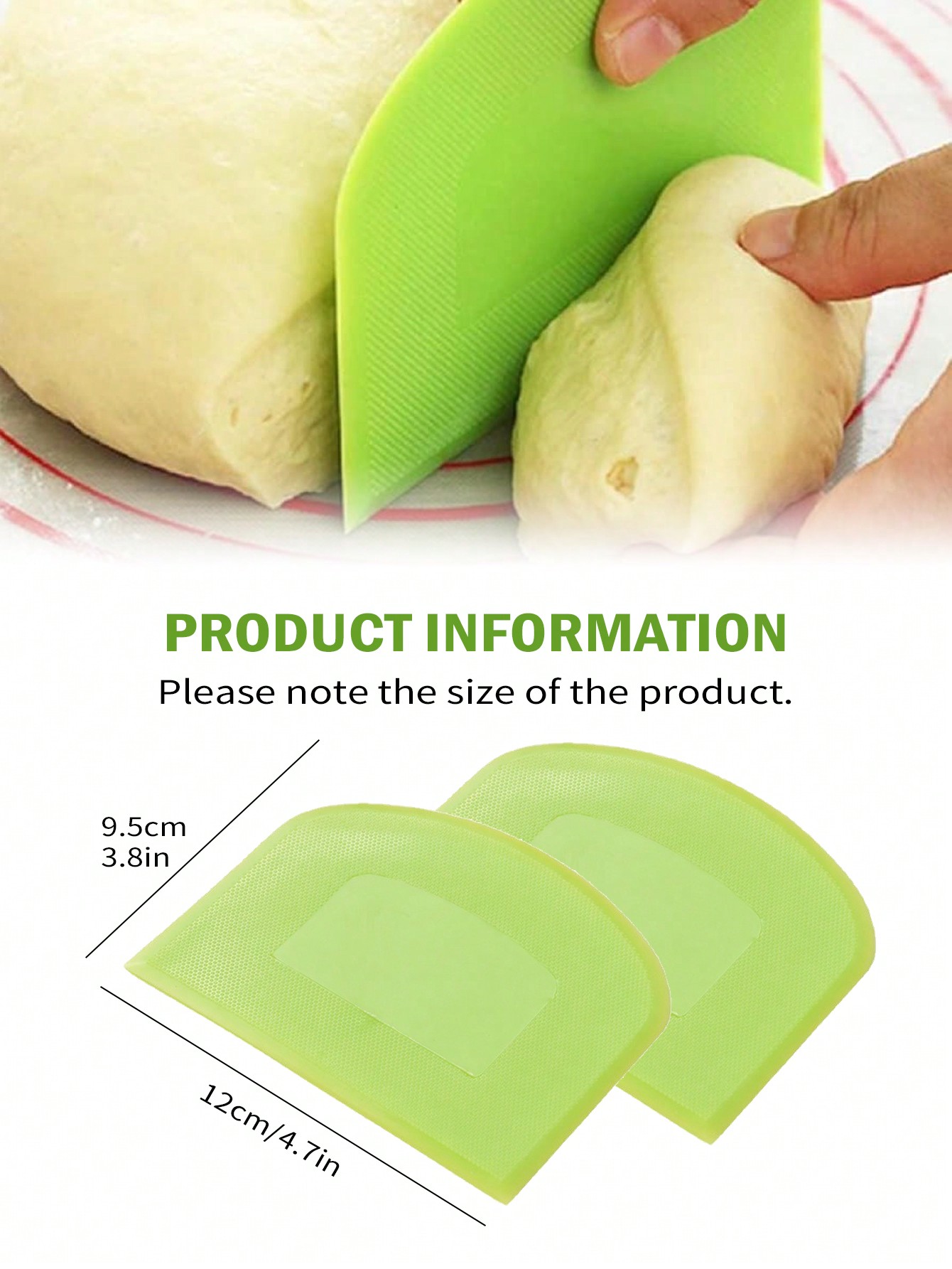 Leeseph 2pcs Dough Scraper ชาม - Bench Scraper Dough บทวิจารณ์และราคา