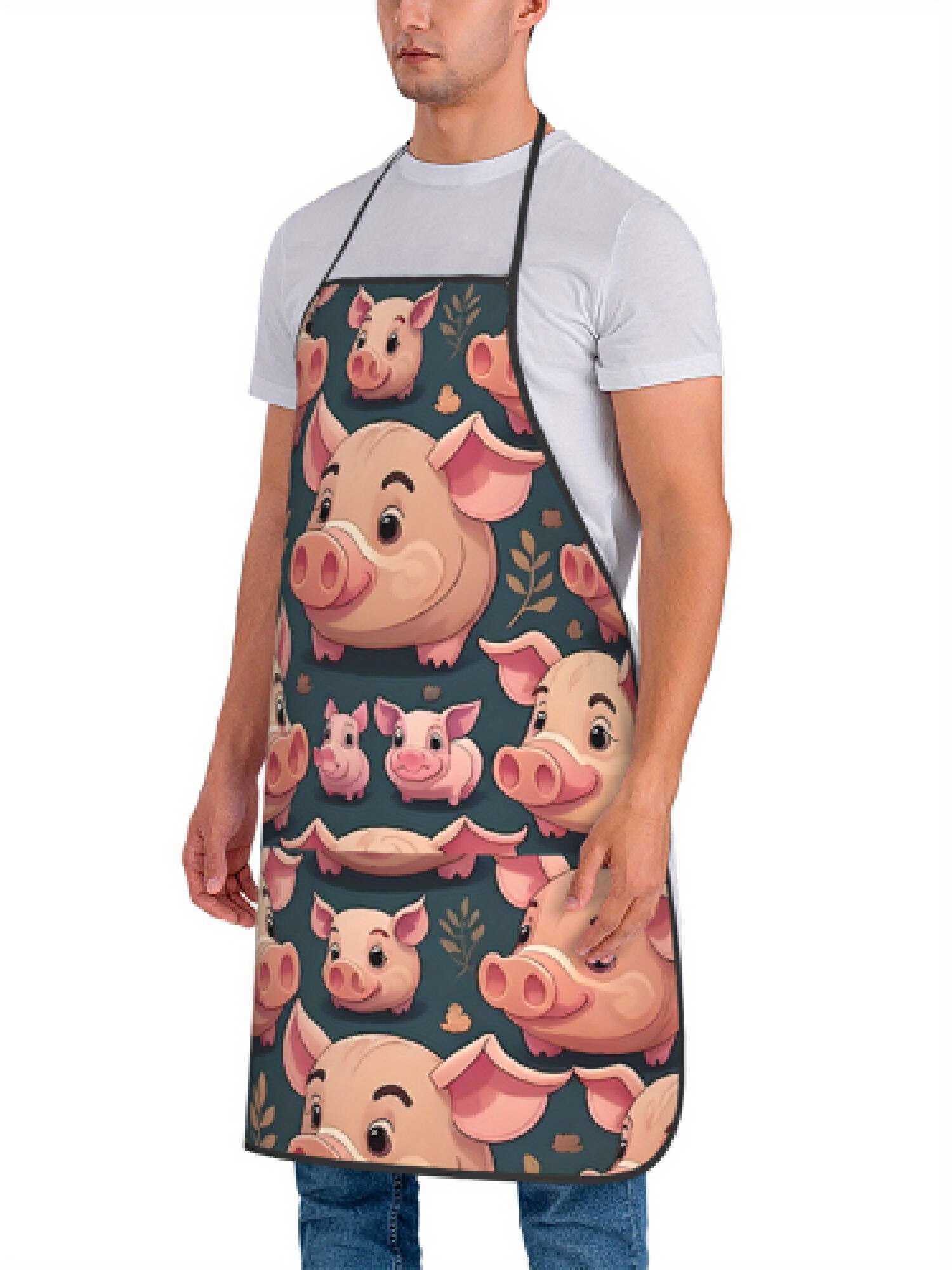 ผ้ากันเปื้อนลายหมูสีชมพูสไตล์เ - Baking Kitchen Design Ideas บทวิจารณ์และราคา