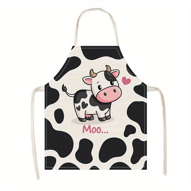 ผ้ากันเปื้อนลายวัวการ์ตูนน่ารั - Baking Kitchen Kids บทวิจารณ์และราคา