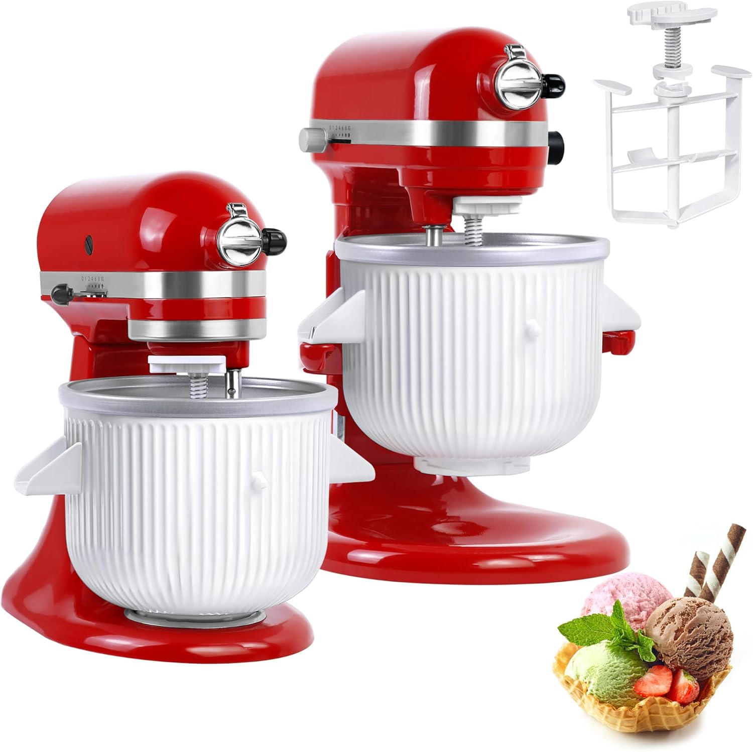 อุปกรณ์เสริมเครื่องทําไอศกรีมส - Stand Mixer Bowl บทวิจารณ์และราคา